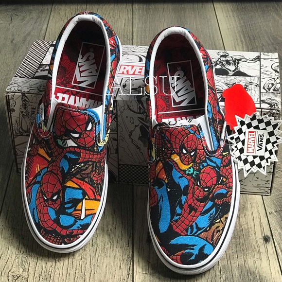 NWT VANS&Marvel Classic Slip ON Spider ManW AUTHEN - Picture 5 of 8